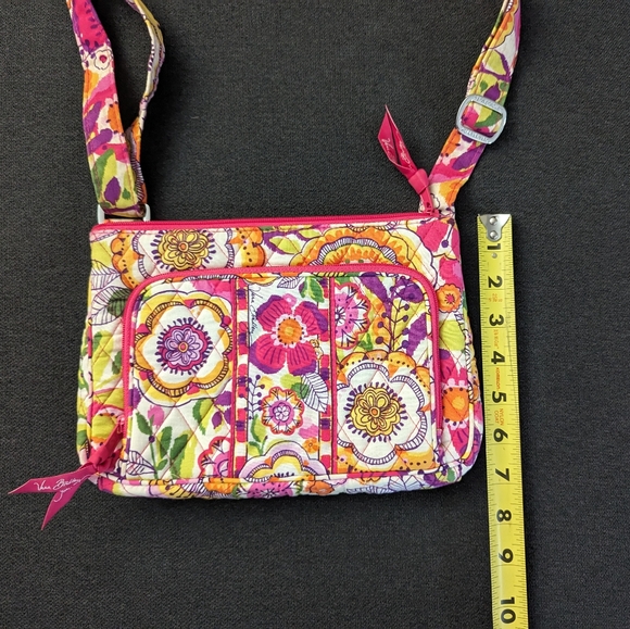 Vera Bradley Pink Floral Print Crossbody Purse - Picture 5 of 7
